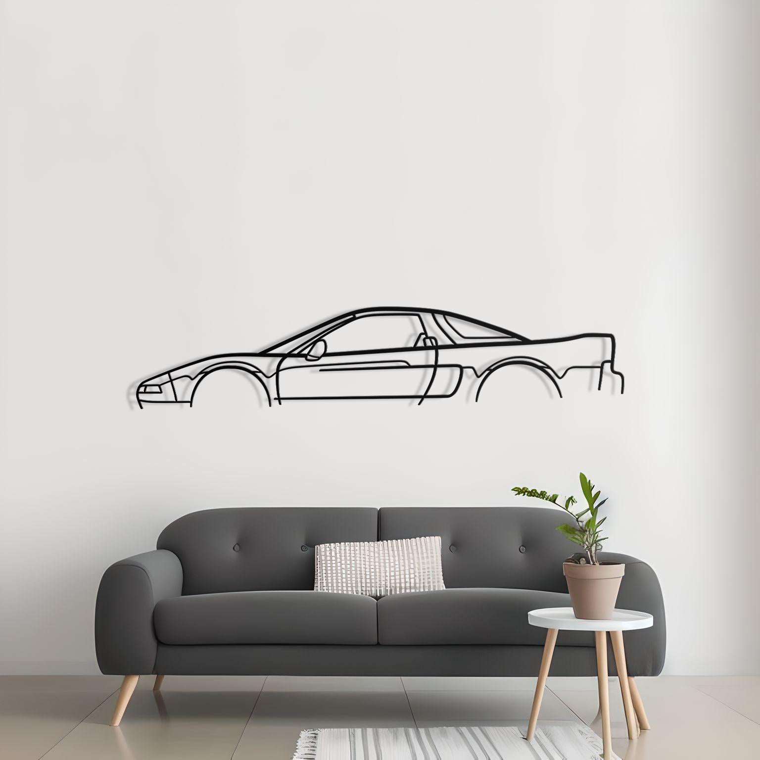 Honda NSX NA1 Classic Metal Silhouette