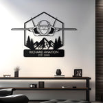 F-35 Custom Name Metal Wall Decor