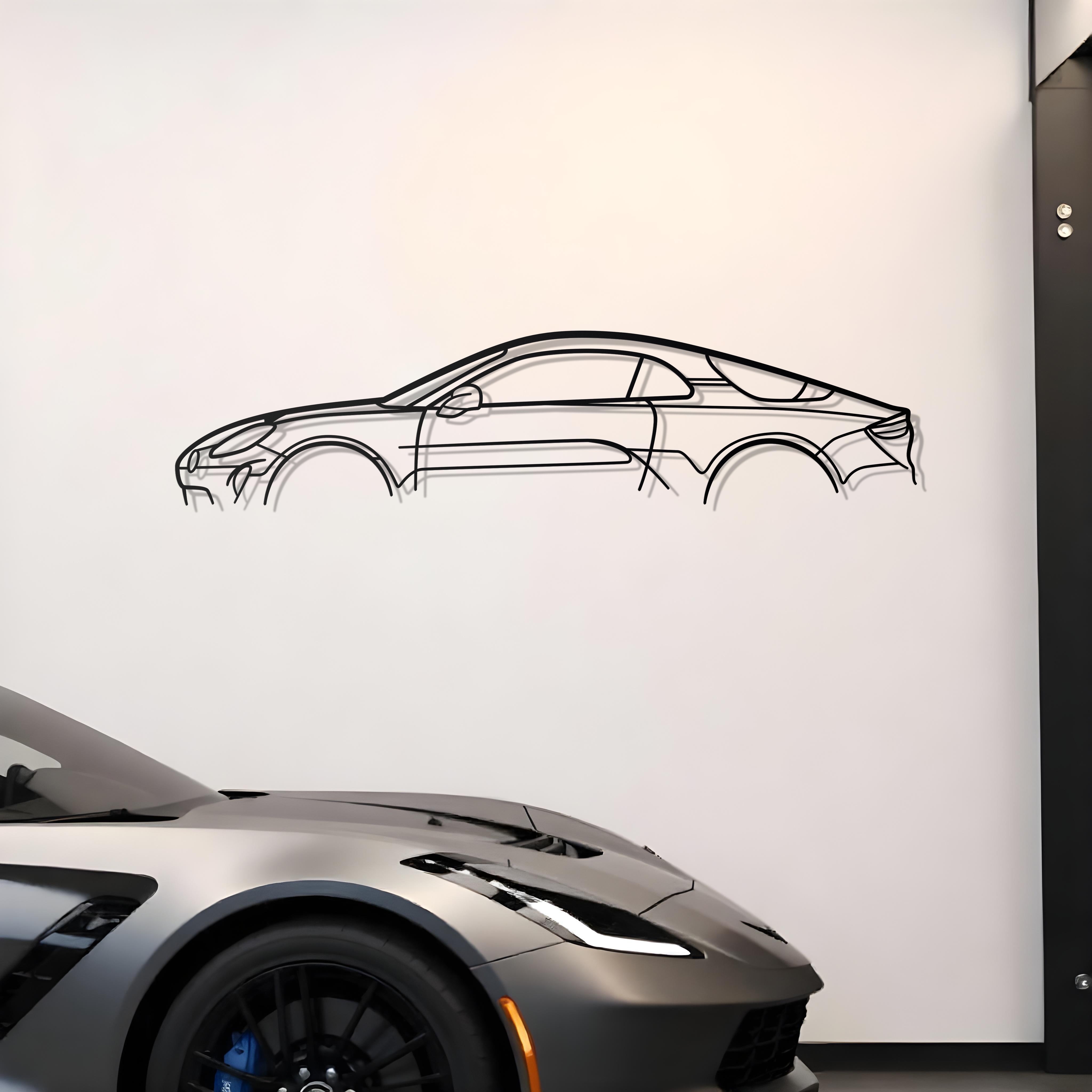 Alpine A110 Classic Metal Silhouette