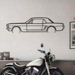 Ford Mustang Coupe 1966 Metal Silhouette