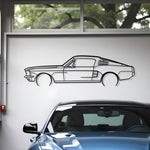 Ford Mustang GT Fastback 390S Metal Silhouette