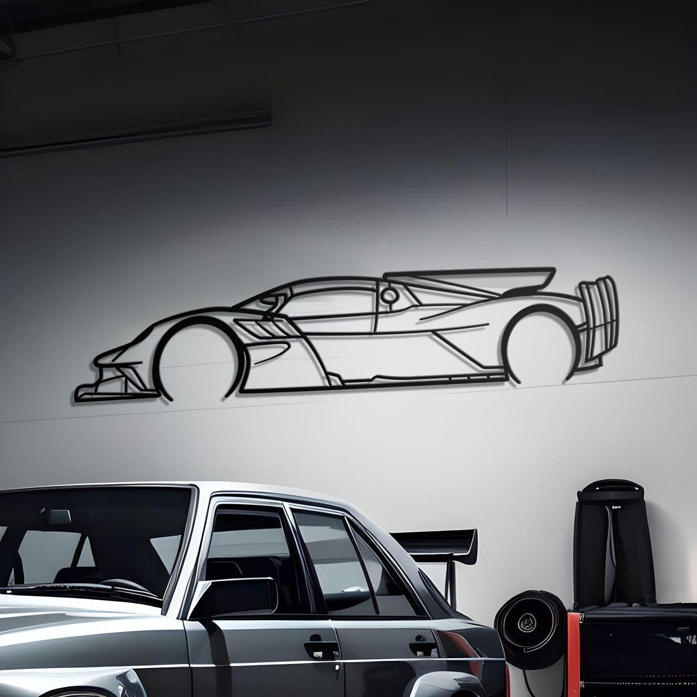 2018 Aston Martin Valkyrie AMR Pro Metal Silhouette