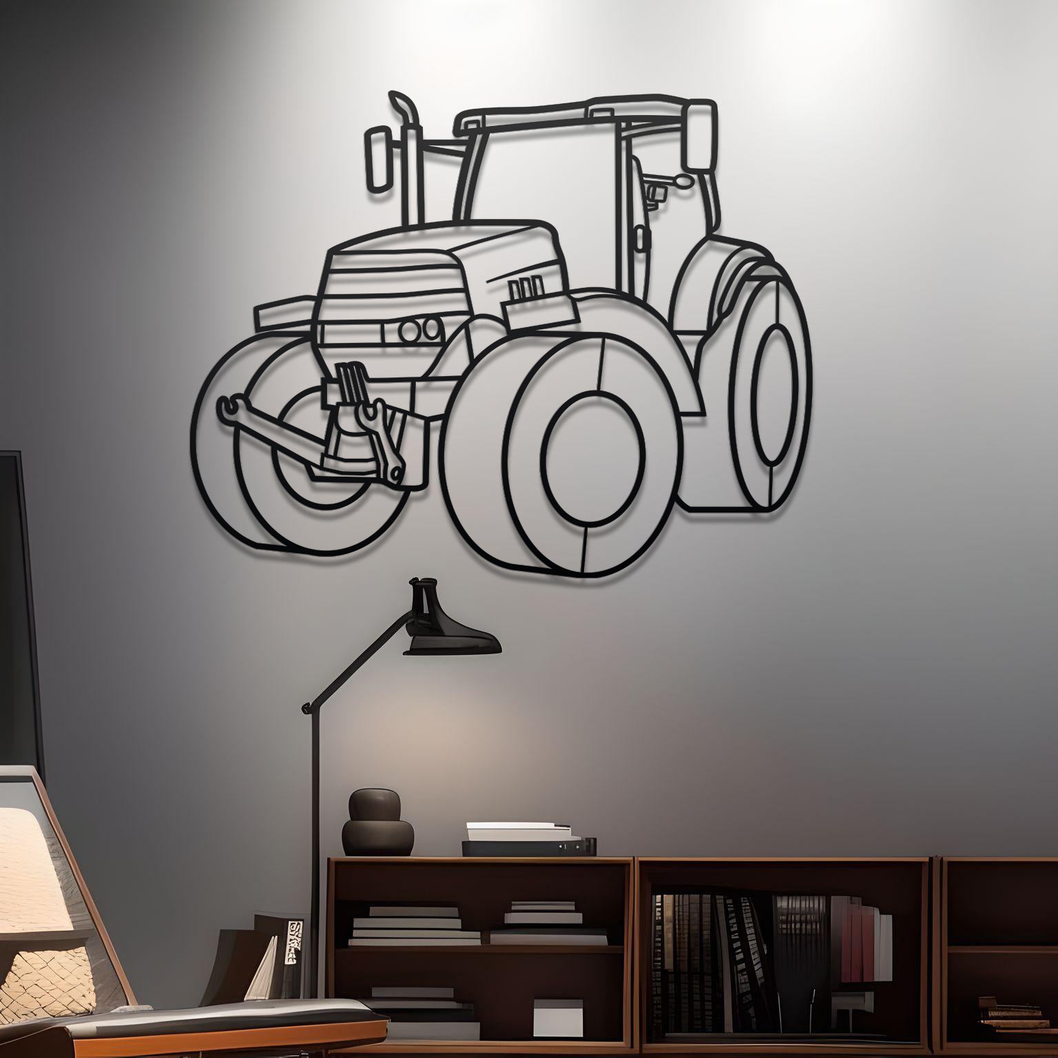2013 Case IH Puma 230 Diagonal Detailed Metal Silhouette