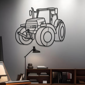 2013 Case IH Puma 230 Diagonal Detailed Metal Silhouette