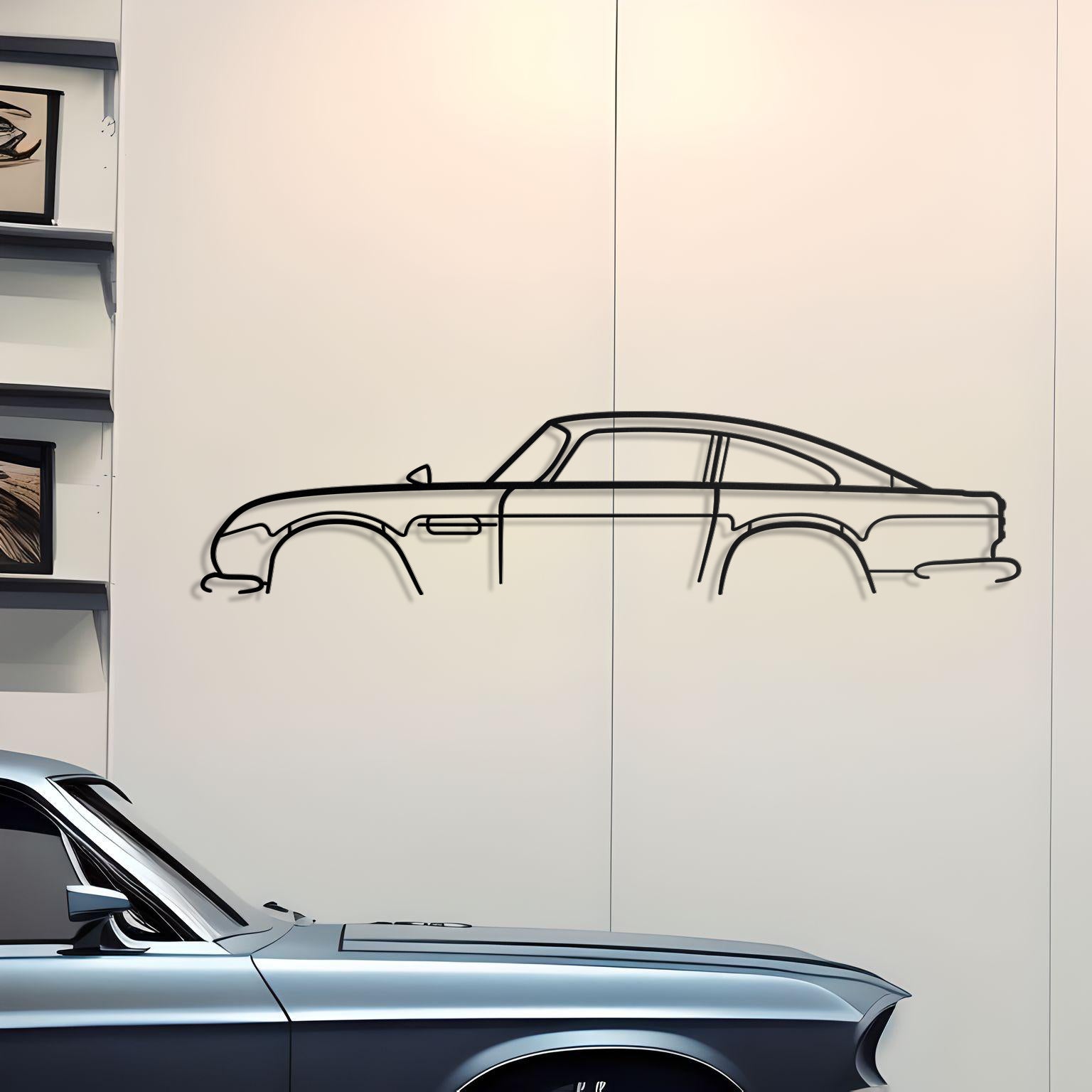 Aston Martin DB5 Metal Silhouette