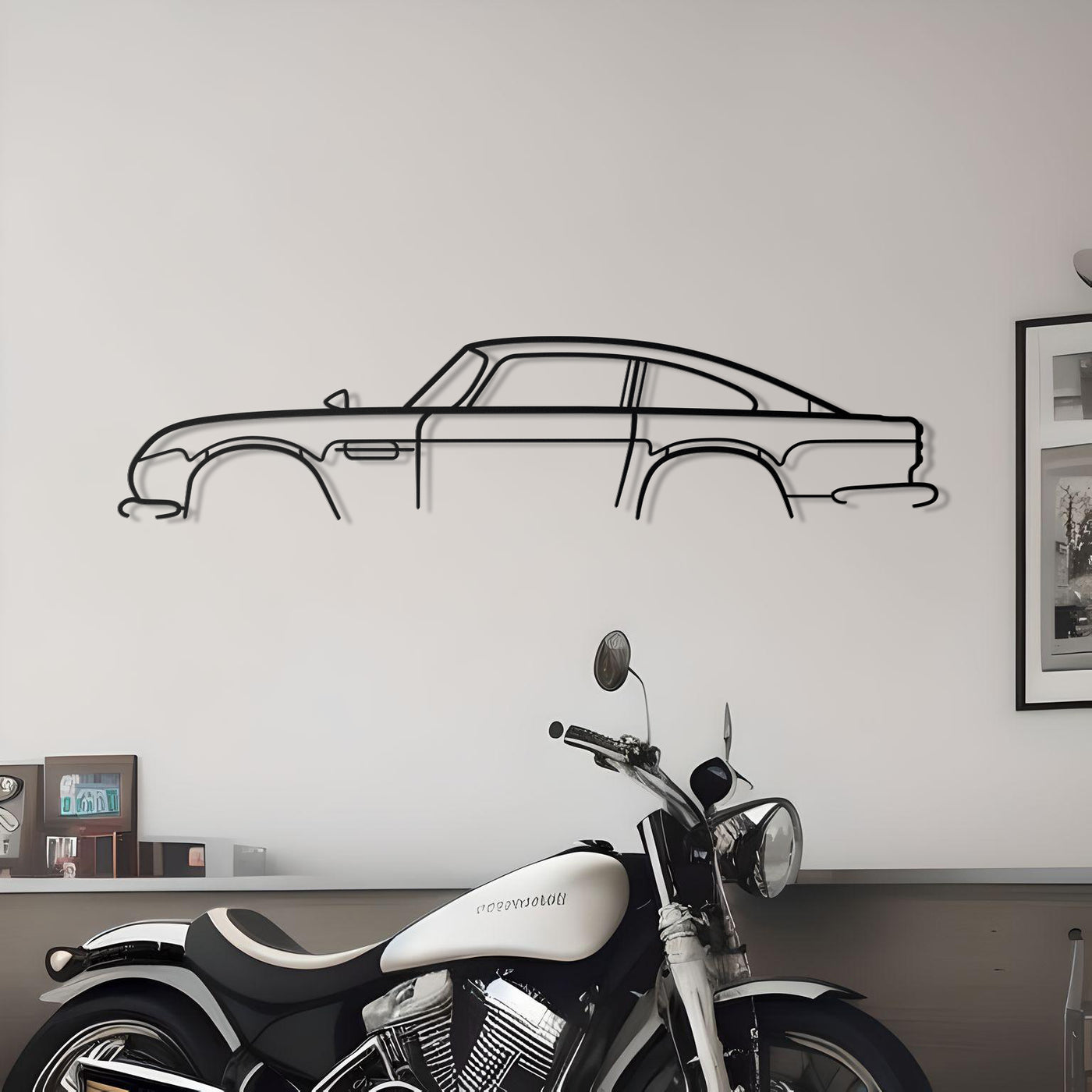 Aston Martin DB5 Metal Silhouette
