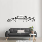 Audi R8 Mk2 Classic Metal Silhouette