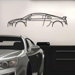 Audi R8 Mk2 Classic Metal Silhouette