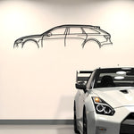 Audi RS6 Classic Metal Silhouette