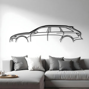 Audi RS6 Classic Metal Silhouette