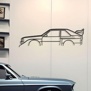 Audi Sport Quattro S1 Classic Metal Silhouette