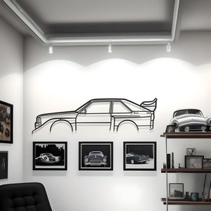 Audi Sport Quattro S1 Classic Metal Silhouette