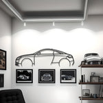 2008 Audi TT Detailed Metal Car Silhouette
