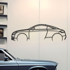 2008 Audi TT Detailed Metal Car Silhouette