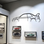 Subaru WRX STI B22 Classic Metal Silhouette