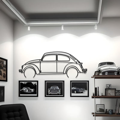 1967 Volkswagen Beetle Detailed Silhouette