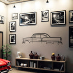 1955 Chevy Bel Air Classic Metal Silhouette