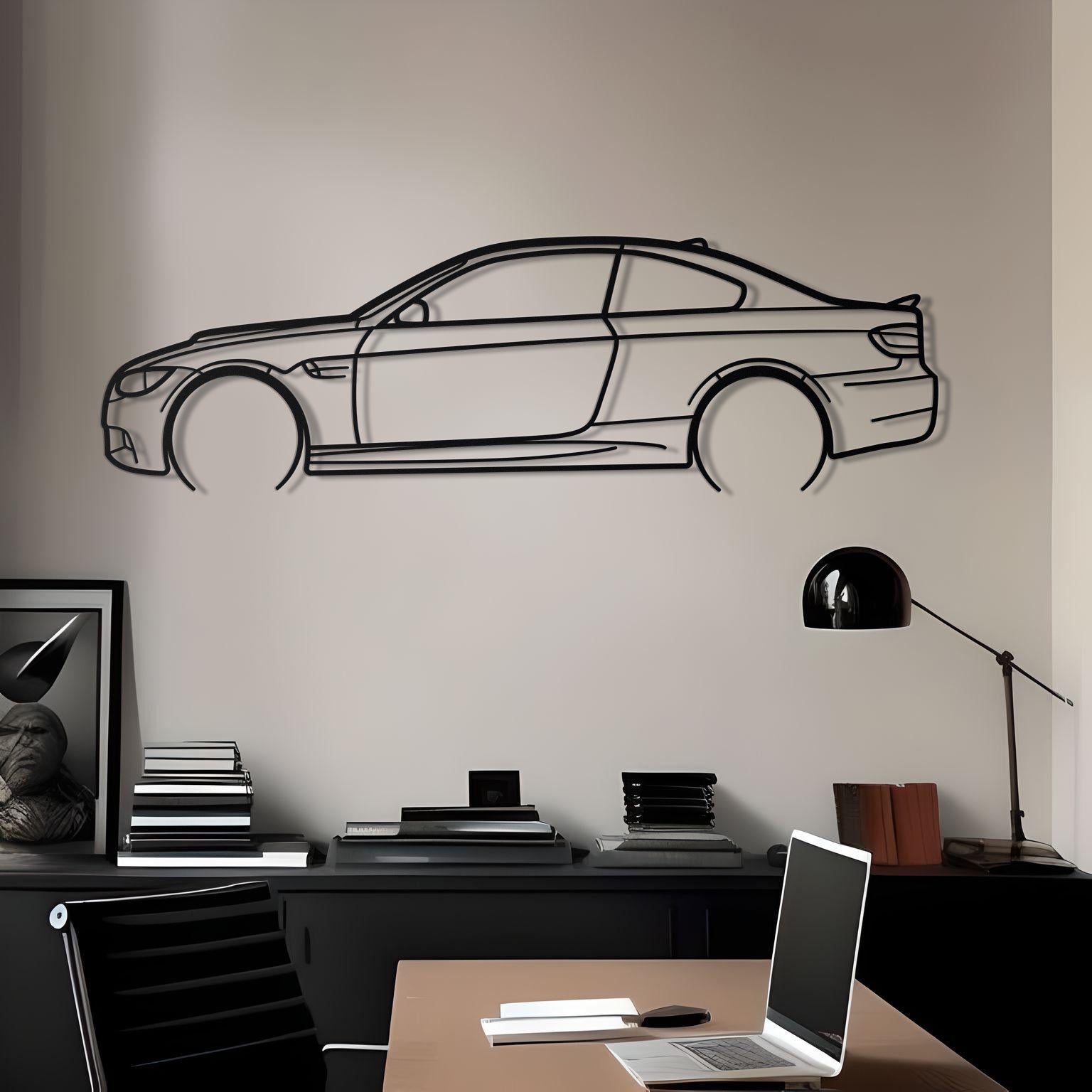 2013 BMW M3 E92 Metal Silhouette