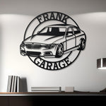 BMW F-30 Custom Name Personalizable Metal Car Silhouette