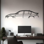 BMW M3 F80 Classic Metal Silhouette