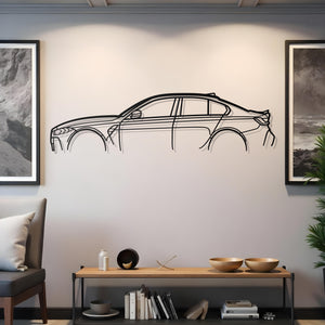 BMW M3 G80 Classic Metal Silhouette