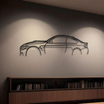 BMW M4 F82 Classic Metal Silhouette