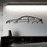 BMW M4 G82 Detailed Metal Silhouette