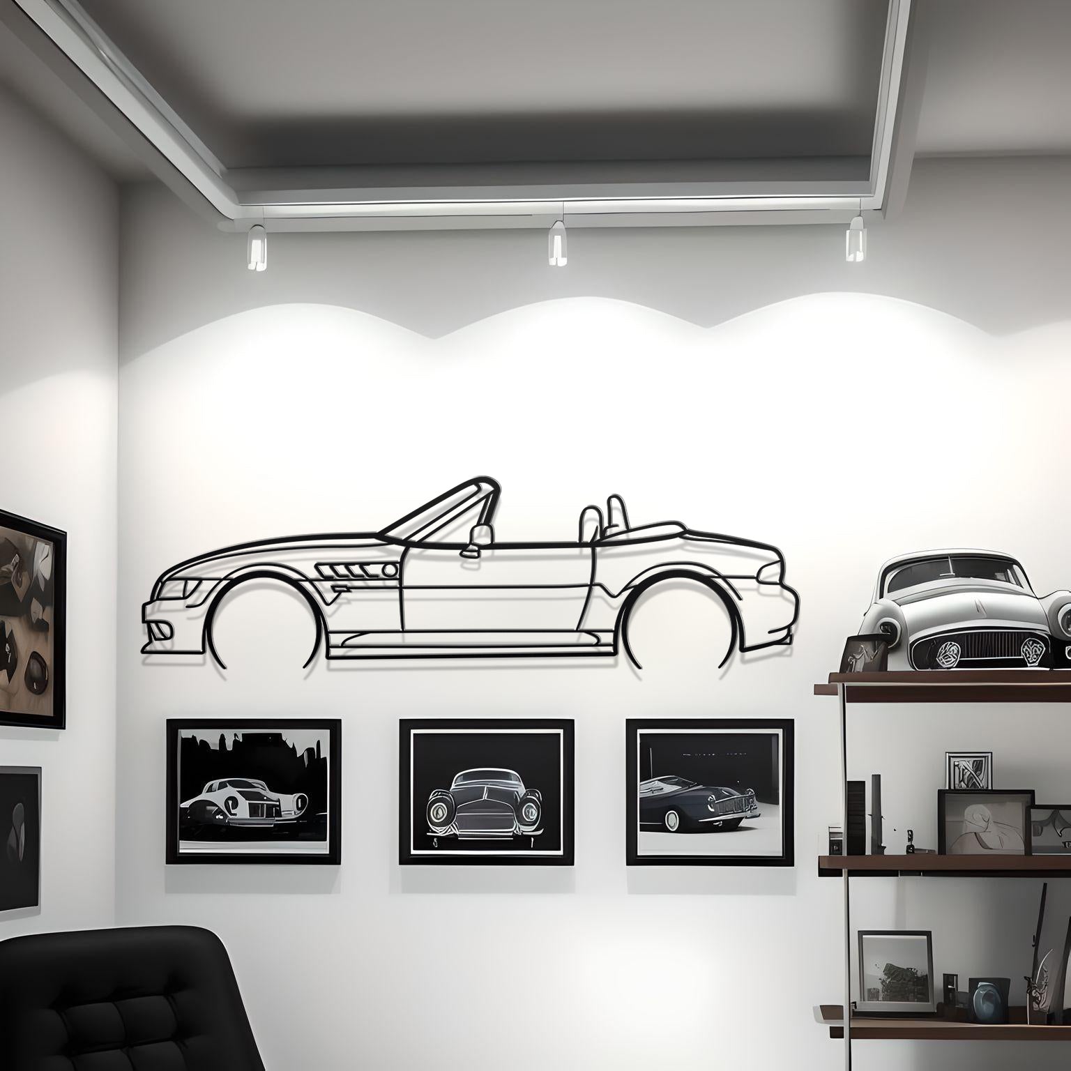 BMW Z3 Classic Metal Silhouette