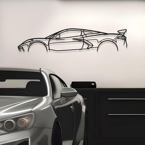 Corvette C8 Stingray Classic Metal Silhouette