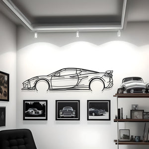 Corvette C8 Z06 Metal Car Silhouette