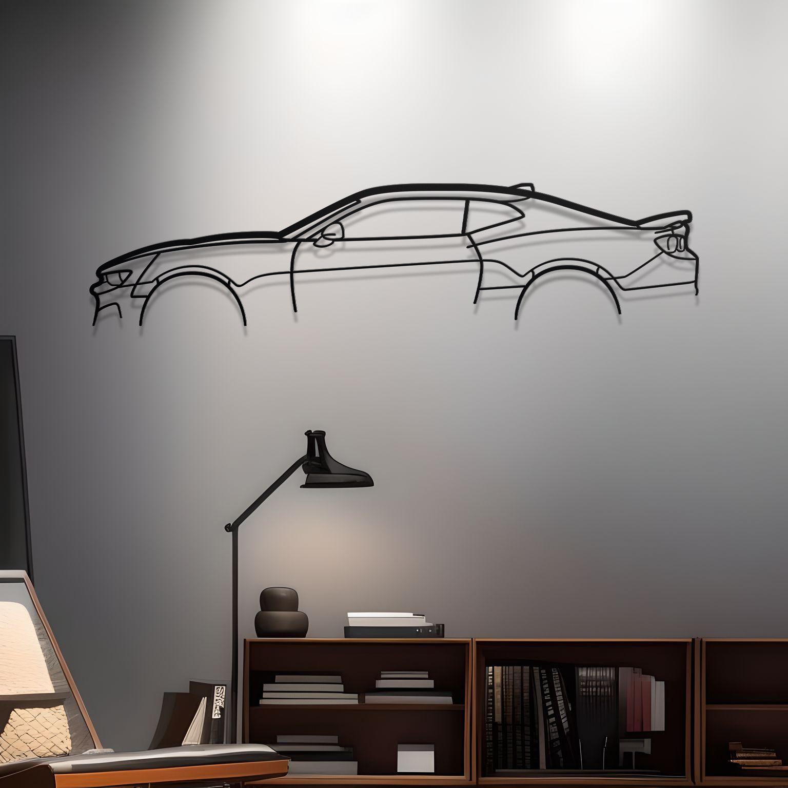 Chevrolet Camaro Gen 6 Classic Metal Silhouette