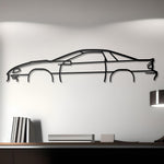 1999 Camaro SS Detailed Metal Car Silhouette