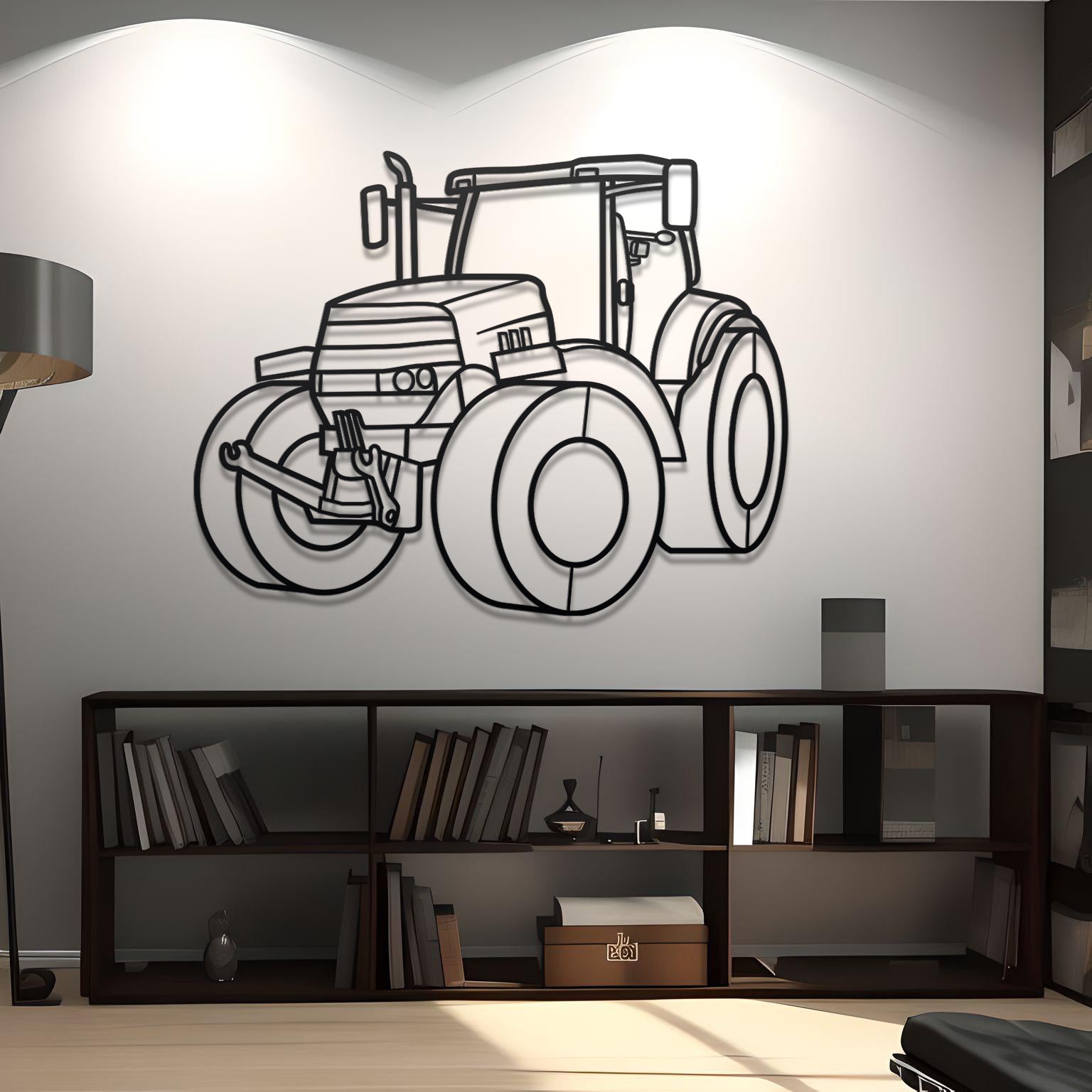 2013 Case IH Puma 230 Diagonal Detailed Metal Silhouette