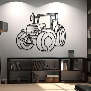 2013 Case IH Puma 230 Diagonal Detailed Metal Silhouette