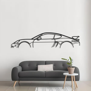 718 Cayman GT4 Classic Detailed Silhouette