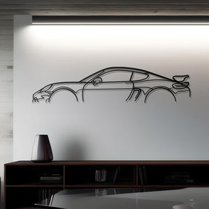 718 Cayman GT4 Classic Detailed Silhouette