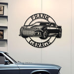 Chevrolet Camaro Custom Name Personalizable Metal Car Silhouette