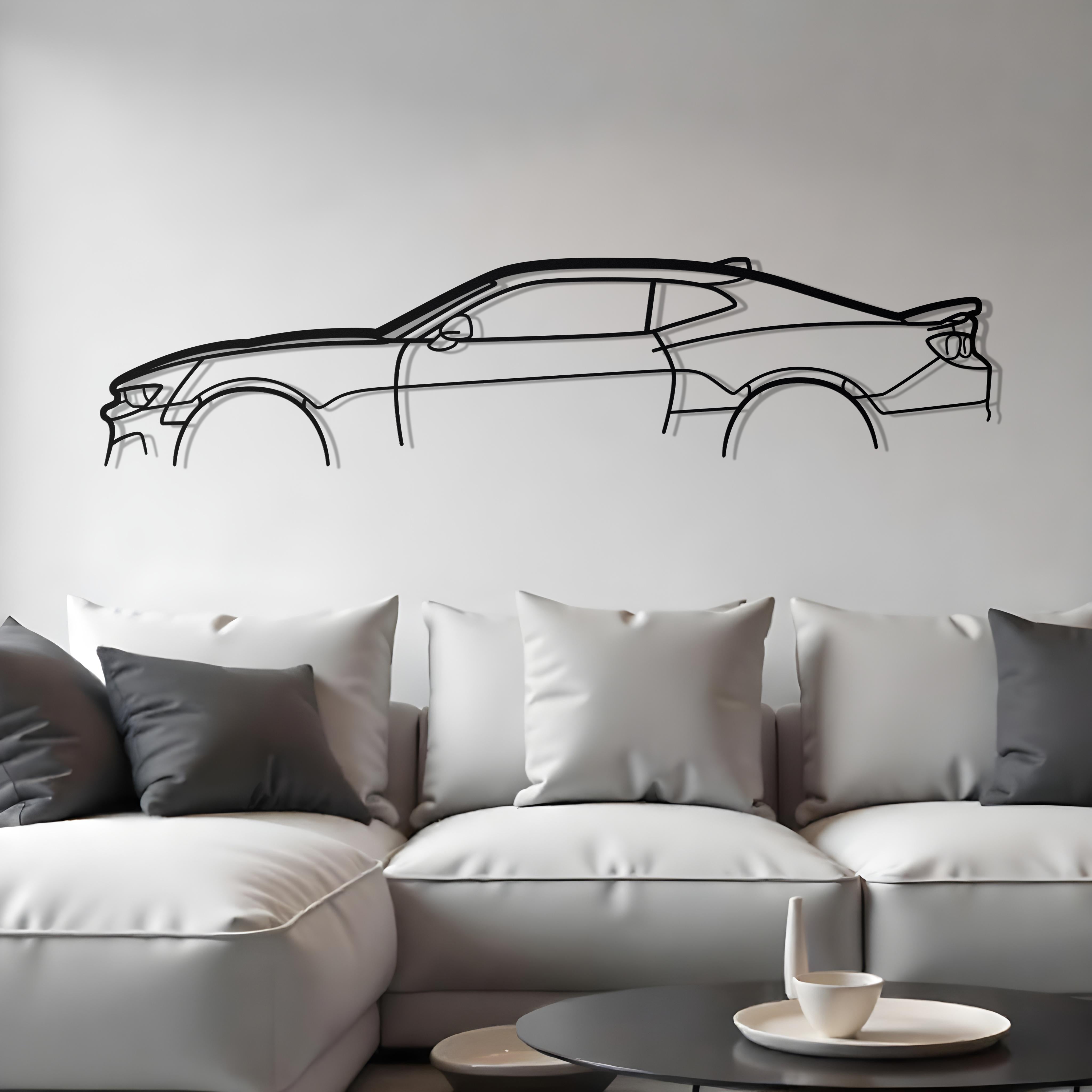 Chevrolet Camaro Gen 6 Classic Metal Silhouette