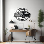 Chevrolet Camaro Custom Name Personalizable Metal Car Silhouette