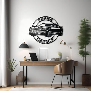 Chevrolet Camaro Custom Name Personalizable Metal Car Silhouette