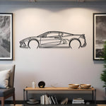 2021 Chevrolet Corvette C8 Metal Wall Art