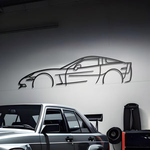 2005 Chevrolet Corvette C6 Metal Wall Art