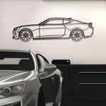 2018 Chevrolet Camaro Detailed Metal Car Silhouette
