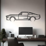 1967 Mustang Shelby GT500 Metal Silhouette
