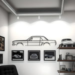 Ford Mustang 1965 Classic Metal Silhouette
