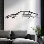 BMW M3 F80 Classic Metal Silhouette