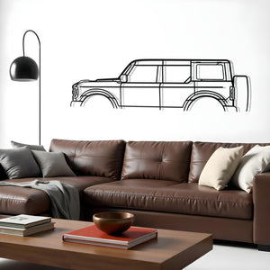 Ford Bronco Classic Metal Silhouette