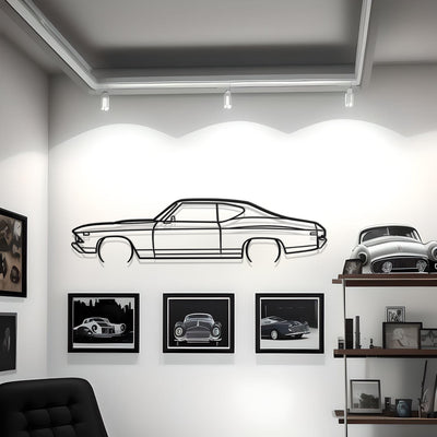 1969 Chevrolet Chevelle SS Metal Silhouette