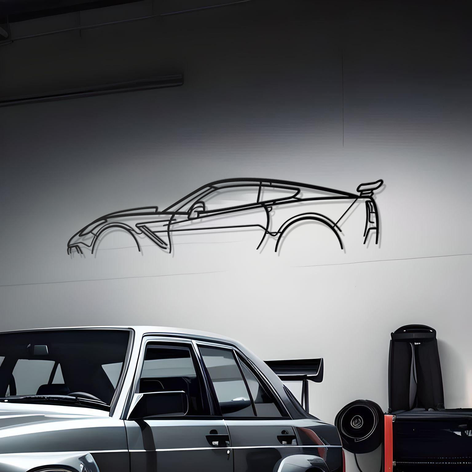 Corvette ZR1 C7 Classic Metal Silhouette
