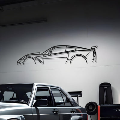 Corvette ZR1 C7 Classic Metal Silhouette